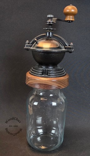Handmade crank walnut wood - crank,